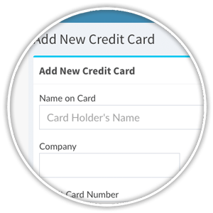 store a new credit card